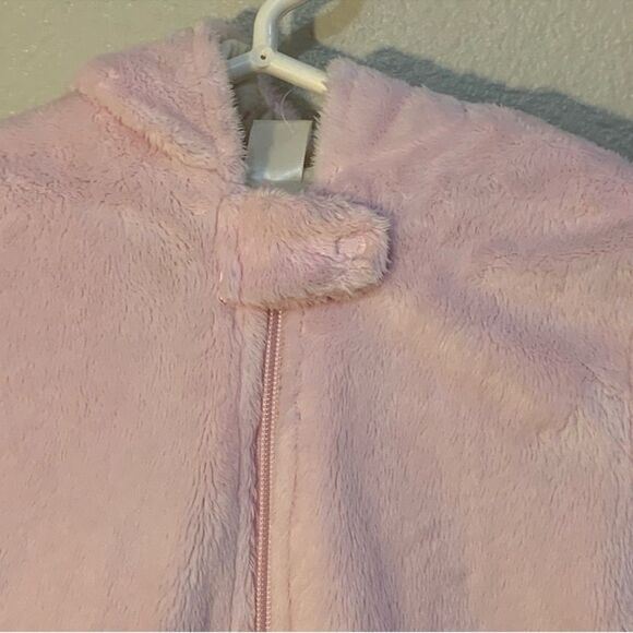 The Children's Place Pink Baby Fuzzy Full Zip Onesie 3-6M. - Picture 7 of 15